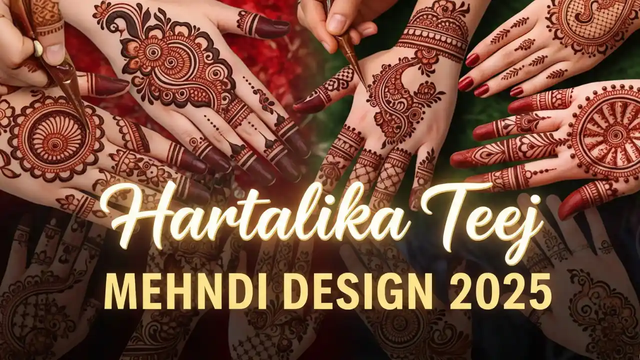 hartalika teej mehndi design 2025 simple