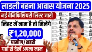 Ladli Behna Awas Yojana List 2025 : महिलाओं के लिए  खुशखबरी 40,000 रुपये की पहली किस्त कब आएगी? लिस्ट चेक करें