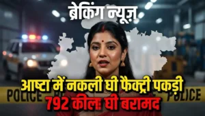 MP ASHTA NEWS : आष्टा के डोडी गांव में सांची घी की नकली फैक्ट्री का भंडाफोड़. 792 किलो घी और फर्जी रैपर जब्त